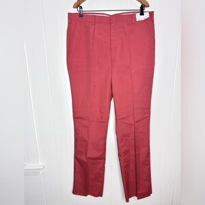 NEW Vintage Halrin Pants Un-hemmed - Solid Pink Retro Cotton Blend Slacks